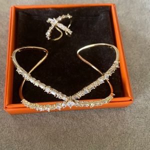 Adjustable bracelet and ring set